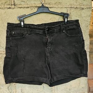 Jennifer Lopez Black Jean Shorts